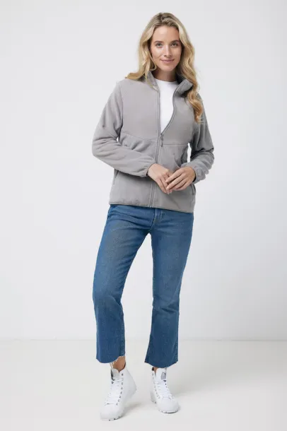  Iqoniq Talung recycled polyester microfleece zip through - iqoniq storm grey