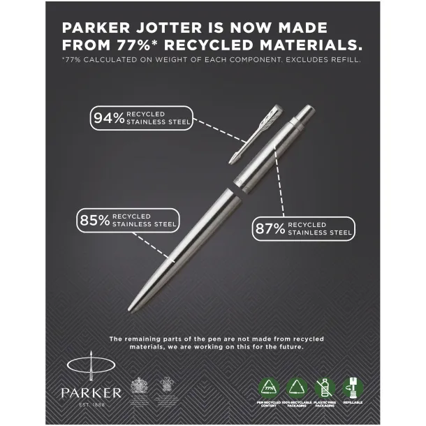 Jotter SS ballpoint pen - Parker Steel