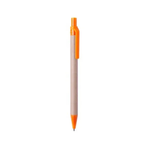  Recycled cardboard ball pen orange