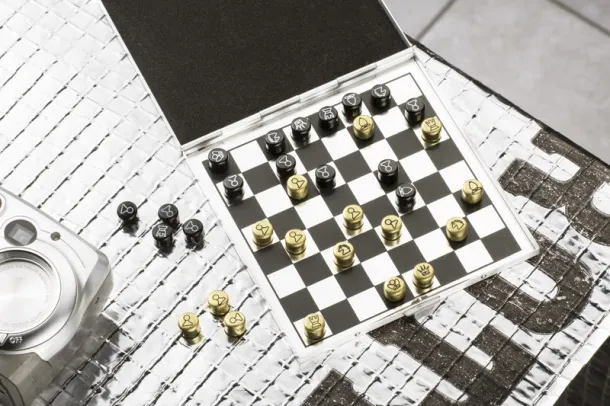 MATO Mini magnetic chess Silver