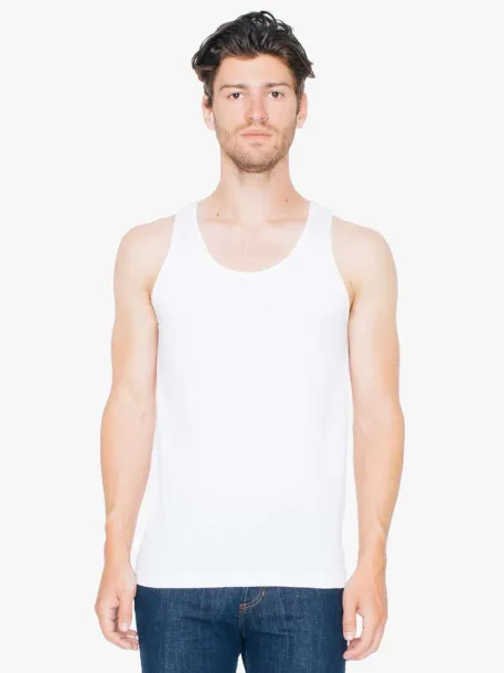  UNISEX FINE JERSEY TANK - American Apparel White