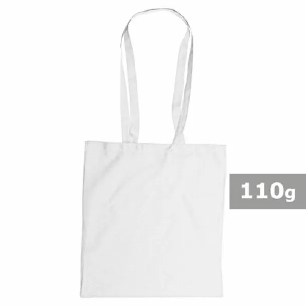  Cotton shopping bag, 110 g/m2 Bijela
