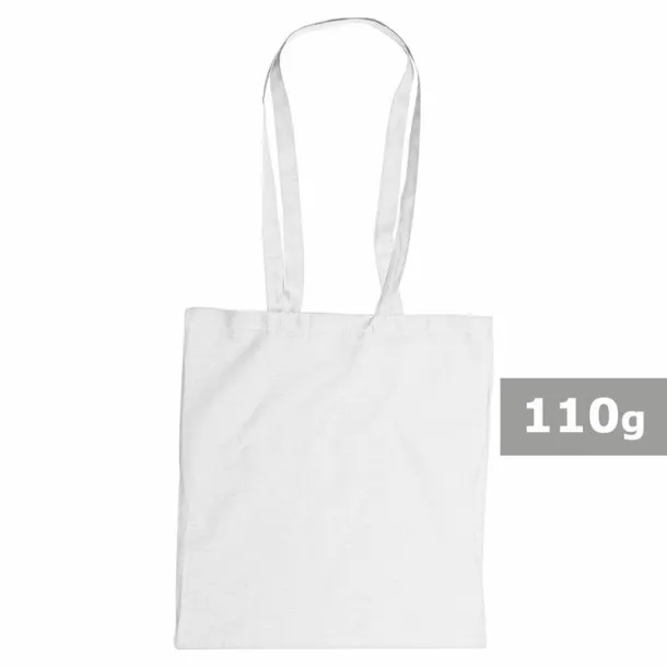  Cotton shopping bag, 110 g/m2 Bijela