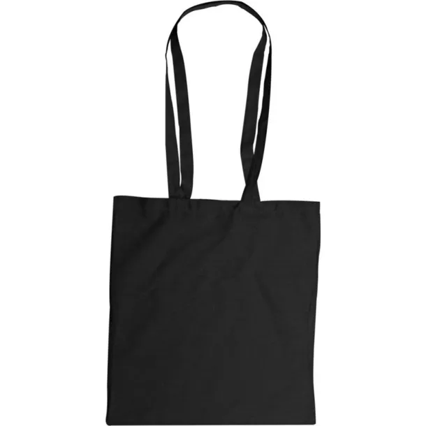  Cotton shopping bag, 110 g/m2 Crna