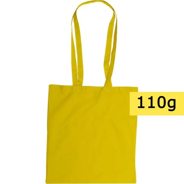  Cotton shopping bag, 110 g/m2 yellow