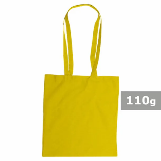  Cotton shopping bag, 110 g/m2 yellow