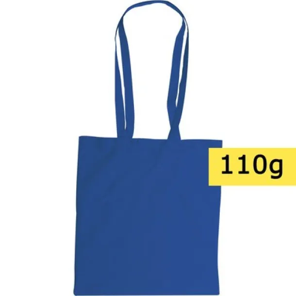  Cotton shopping bag, 110 g/m2 blue