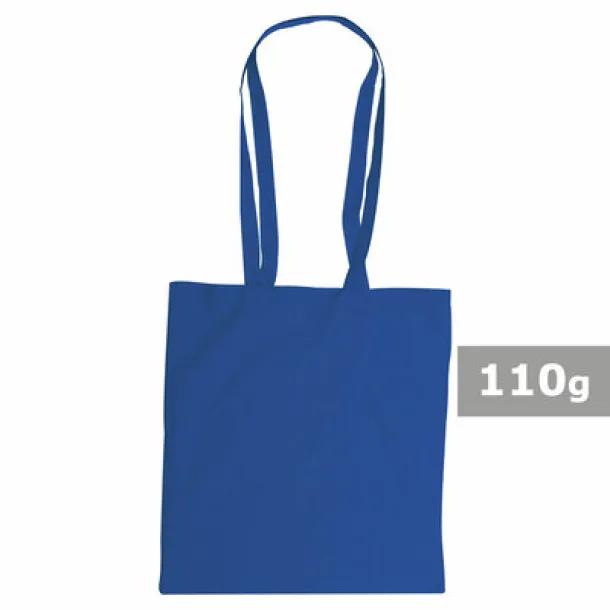  Cotton shopping bag, 110 g/m2 blue