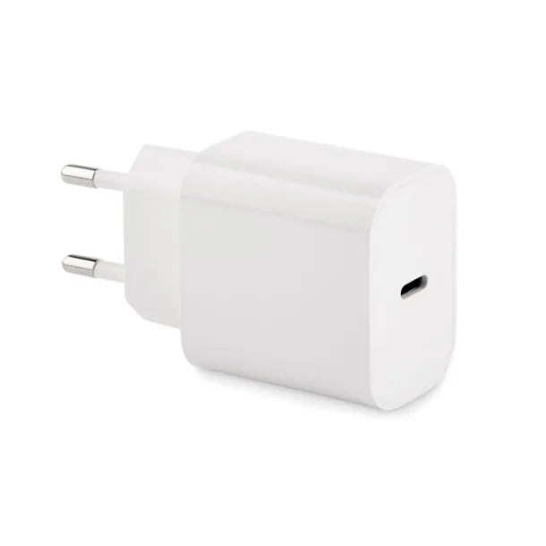 PLUGME 20W 2 port USB charger EU plug White