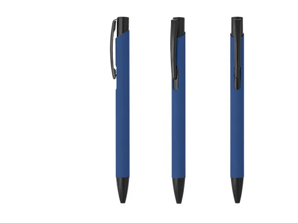 OGGI SOFT BLACK metal ball pen Royal blue