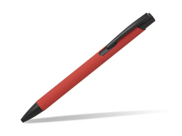 OGGI SOFT BLACK metal ball pen Red