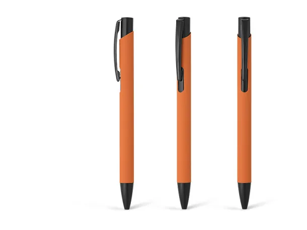 OGGI SOFT BLACK metal ball pen Orange