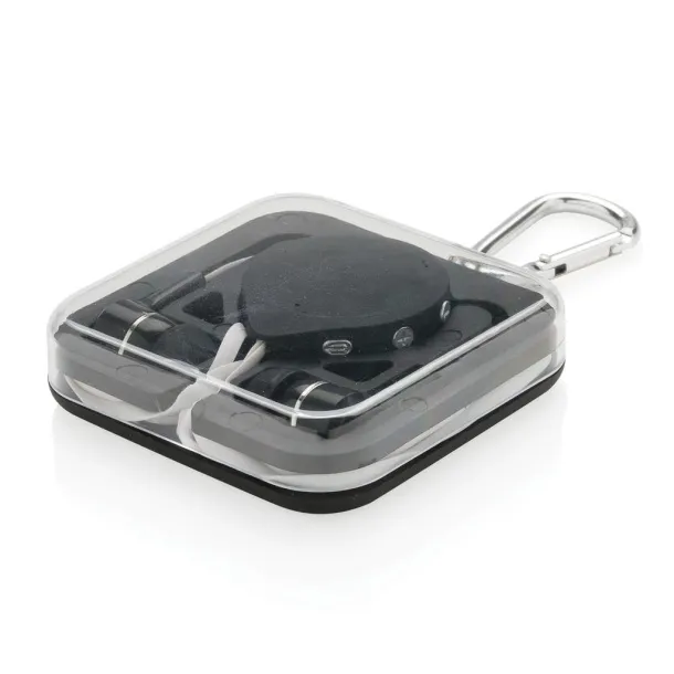 Bežične slušalice s kopčom Crna  Bežične slušalice s kopčom Crna