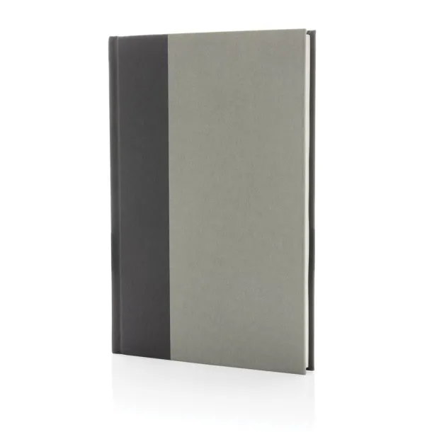  Words GRS certified RPET & Kraft A5 notebook - XD Collection Grey 