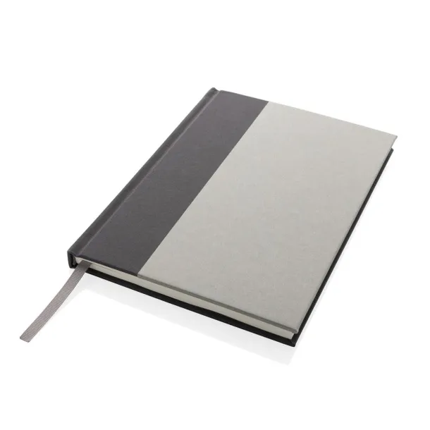  Words GRS certified RPET & Kraft A5 notebook - XD Collection Grey 