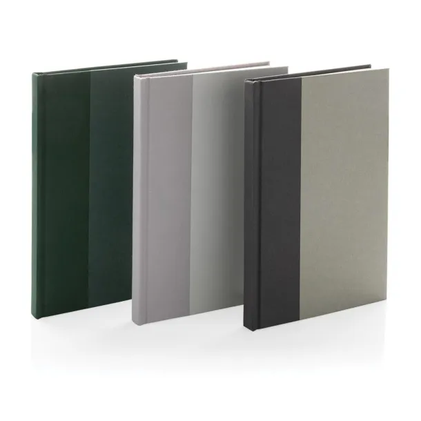  Words GRS certified RPET & Kraft A5 notebook - XD Collection Grey 