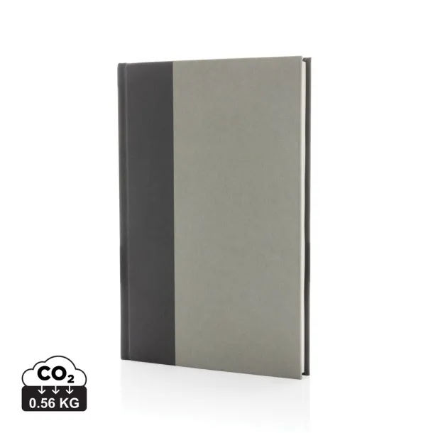  Words GRS certified RPET & Kraft A5 notebook - XD Collection Grey 