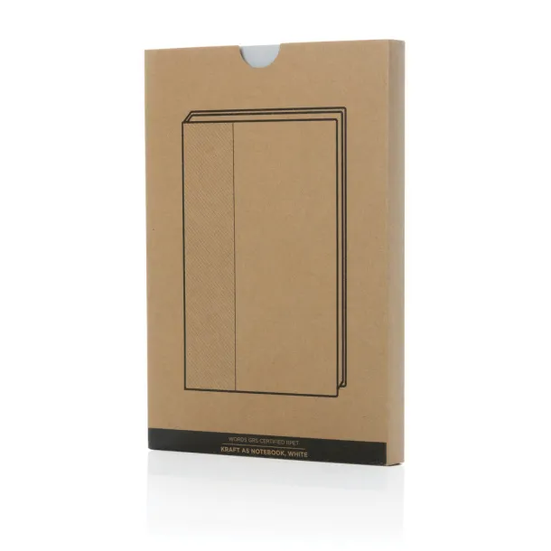  Words notes od GRS certificiranog RPET-a i natrona, A5 - XD Collection off white