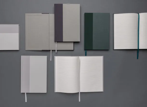  Words GRS certified RPET & Kraft A5 notebook - XD Collection Zelena Zelena