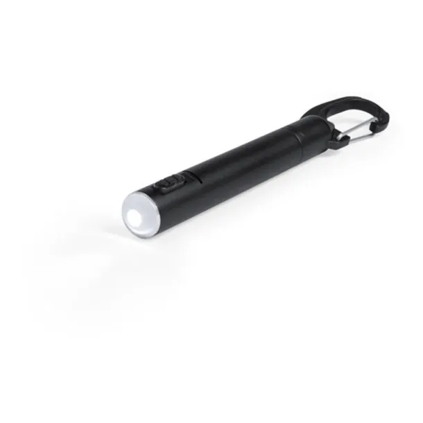 Krujer flashlight with carabiner Black