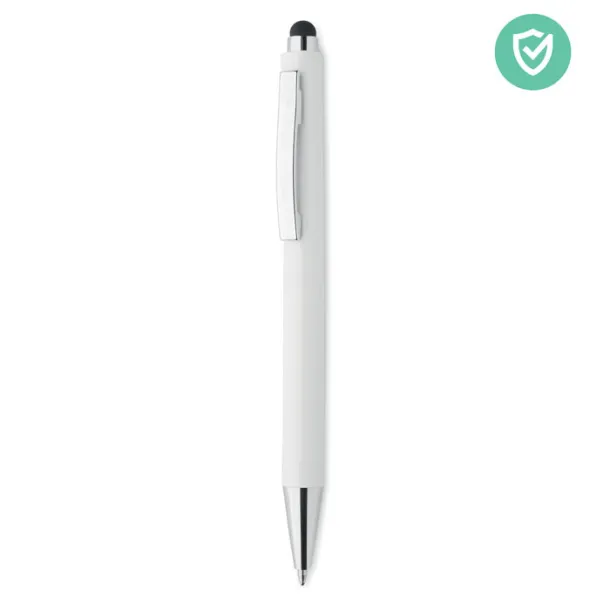 BLANQUITO CLEAN anti-bacterial touch ball pen White