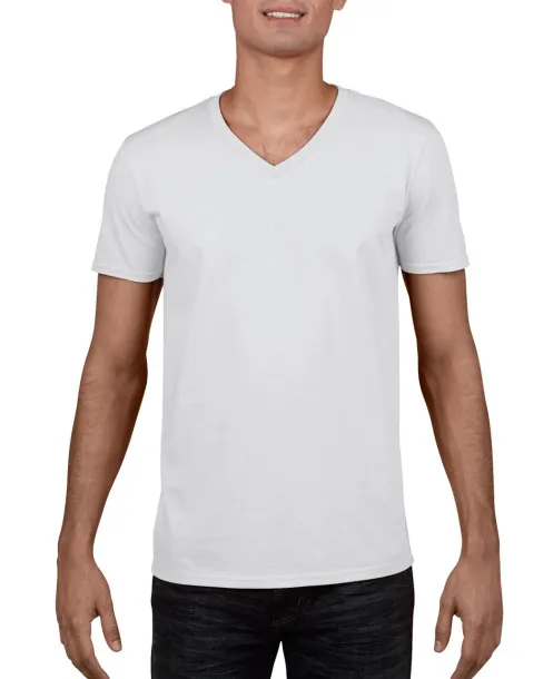  SOFTSTYLE® ADULT V-NECK T-SHIRT - Gildan White