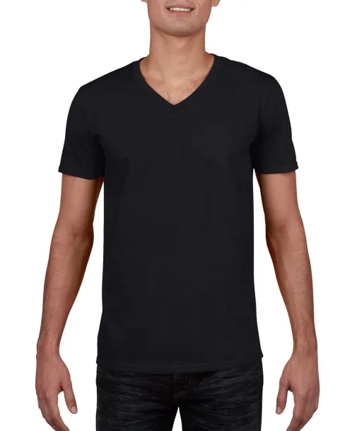  SOFTSTYLE® ADULT V-NECK T-SHIRT - Gildan Black