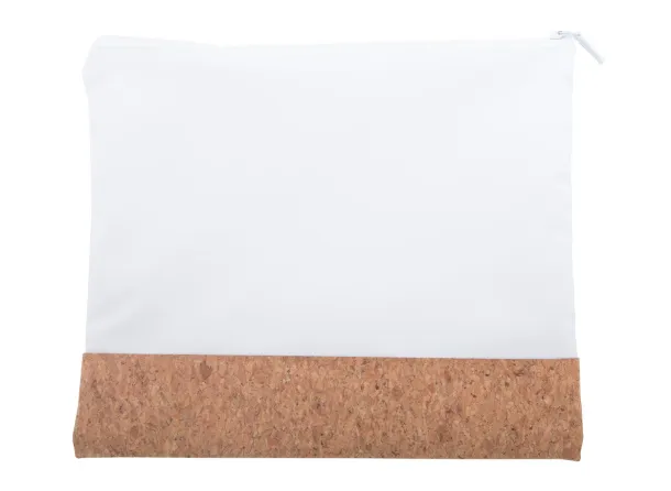 CreaBeauty Cork L custom cosmetic bag White Natural