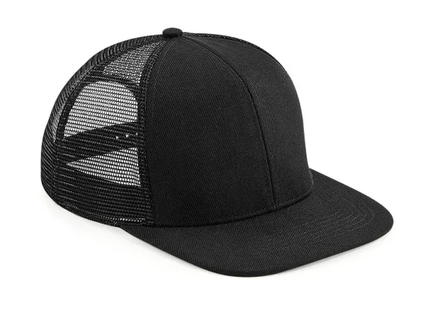  Original Flat Peak 6 Panel Trucker - Beechfield Black Black