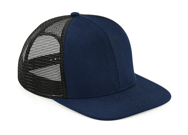  Original Flat Peak 6 Panel Trucker - Beechfield French Navy Black