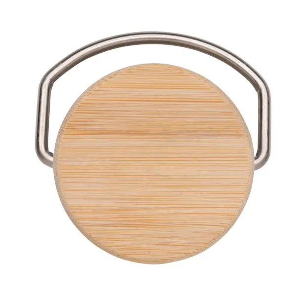  Moderna boca za vodu od nehrđajučeg čelika s čepom od bambusa - XD Collection Plava