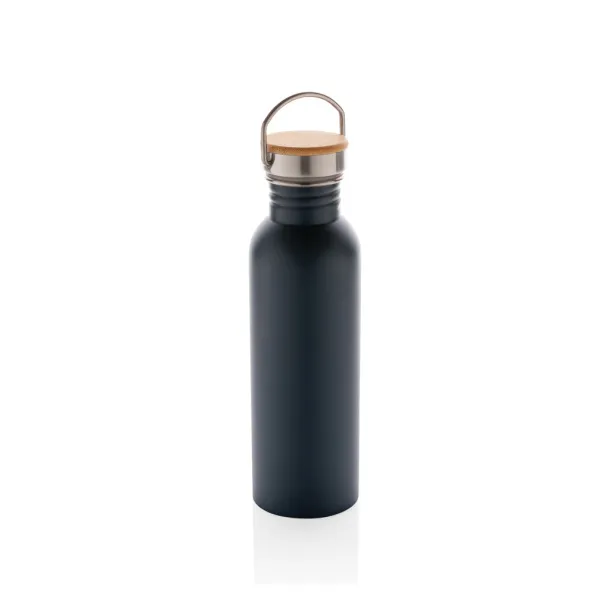  Moderna boca za vodu od nehrđajučeg čelika s čepom od bambusa, 700ml - XD Collection Plava