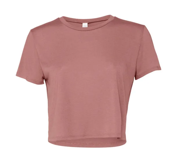  Women's Flowy Cropped Tee - Bella+Canvas Mauve