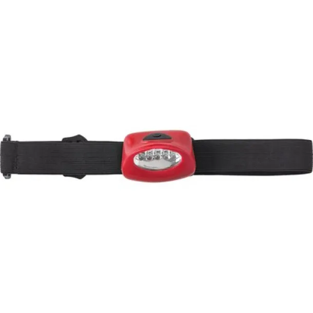  Head torch, 5 LED Crvena