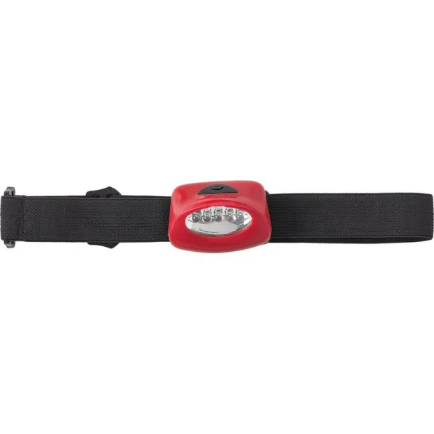  Head torch, 5 LED Crvena