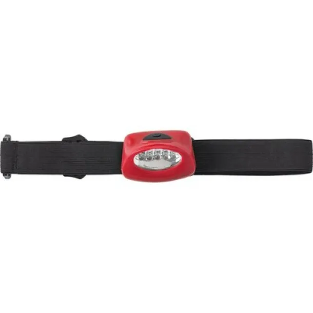  Head torch, 5 LED Crvena
