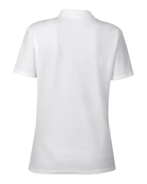  WOMEN’S DOUBLE PIQUÉ POLO - Anvil White