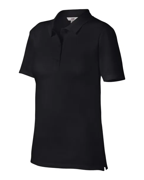  WOMEN’S DOUBLE PIQUÉ POLO - Anvil Black