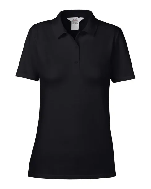  WOMEN’S DOUBLE PIQUÉ POLO - Anvil Black