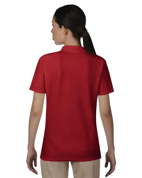  Ženska dvostruka polo pique majica, 210 g/m² - Anvil Crvena