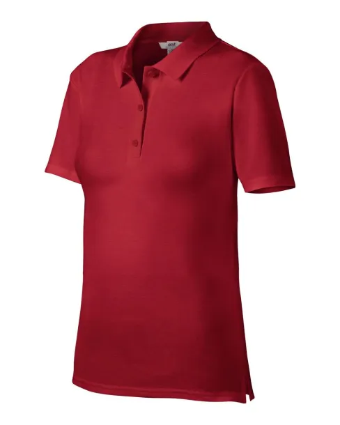  WOMEN’S DOUBLE PIQUÉ POLO - Anvil Red