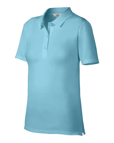  WOMEN’S DOUBLE PIQUÉ POLO - Anvil Pool Blue