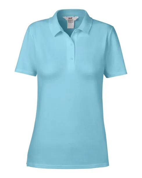  WOMEN’S DOUBLE PIQUÉ POLO - Anvil Pool Blue