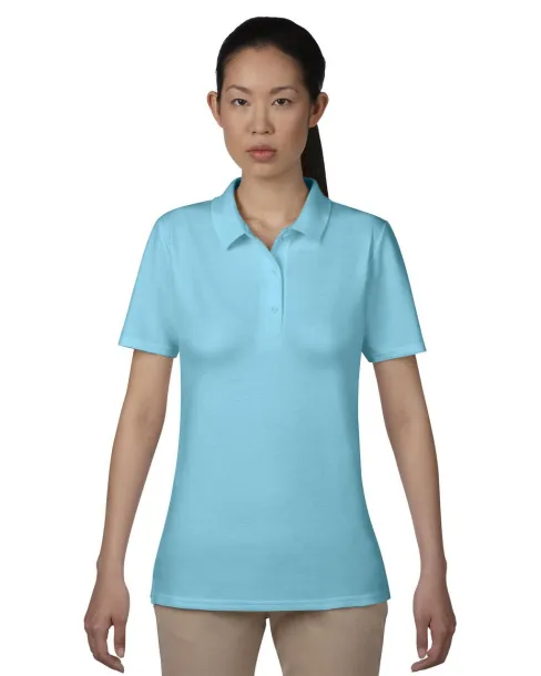  WOMEN’S DOUBLE PIQUÉ POLO - Anvil Pool Blue