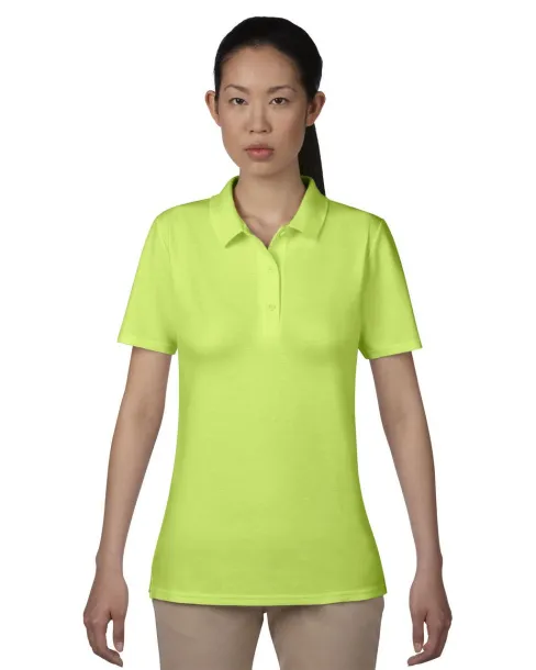  WOMEN’S DOUBLE PIQUÉ POLO - Anvil Key Lime