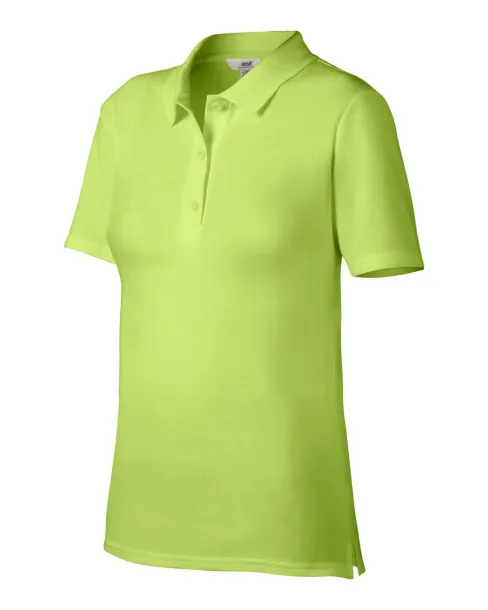  WOMEN’S DOUBLE PIQUÉ POLO - Anvil Key Lime