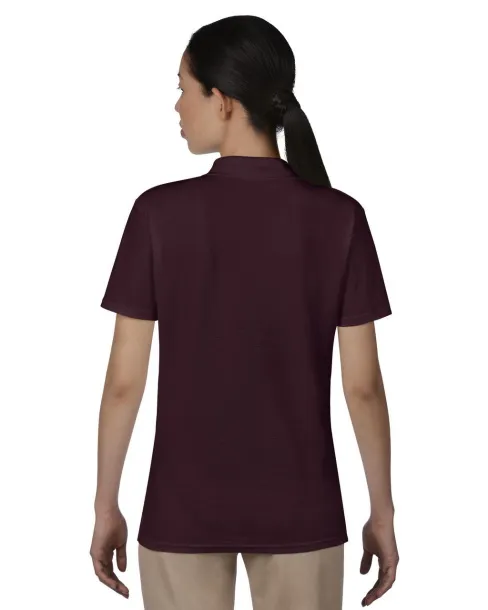  WOMEN’S DOUBLE PIQUÉ POLO - Anvil Maroon