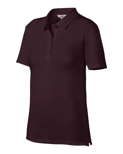  WOMEN’S DOUBLE PIQUÉ POLO - Anvil Maroon