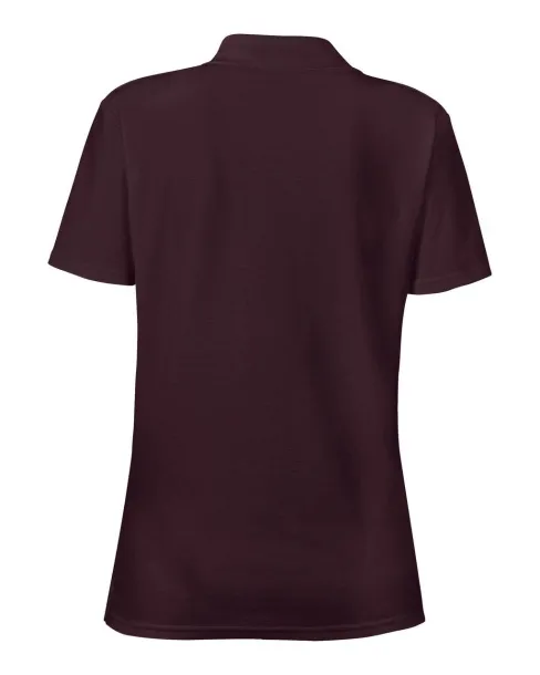  WOMEN’S DOUBLE PIQUÉ POLO - Anvil Maroon