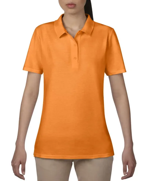  WOMEN’S DOUBLE PIQUÉ POLO - Anvil Mandarin Orange